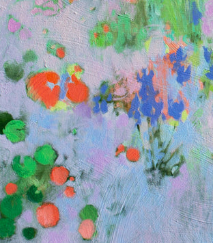Original art for sale at UGallery.com | Gardens Far and Near by Natalie George | $1,650 | oil painting | 30' h x 30' w | photo 2
