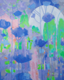 Original art for sale at UGallery.com | Villa View, Moonlight by Natalie George | $1,425 | oil painting | 30' h x 24' w | thumbnail 1