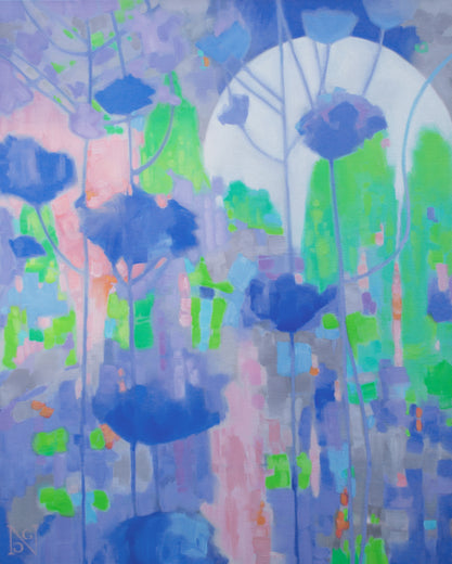 Villa View, Moonlight by Natalie George |  Artwork Main Image 