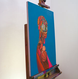 Original art for sale at UGallery.com | Baby Don't Cry by Natasha Lelenco | $1,200 | acrylic painting | 29' h x 21' w | photo 2