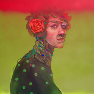 Original art for sale at UGallery.com | The Pirate and Those Tiny Problems by Natasha Lelenco | $1,150 | acrylic painting | 23.6' h x 23.6' w | photo 1