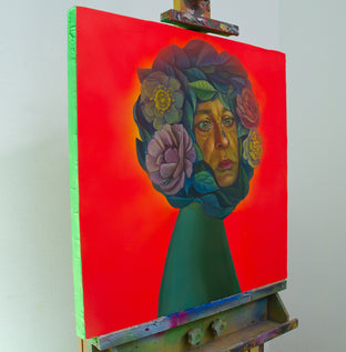 Original art for sale at UGallery.com | The Point of View by Natasha Lelenco | $1,150 | acrylic painting | 23.6' h x 23.6' w | photo 2