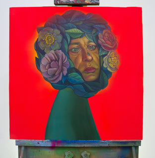 Original art for sale at UGallery.com | The Point of View by Natasha Lelenco | $1,150 | acrylic painting | 23.6' h x 23.6' w | photo 3