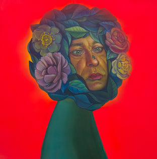 Original art for sale at UGallery.com | The Point of View by Natasha Lelenco | $1,150 | acrylic painting | 23.6' h x 23.6' w | photo 1