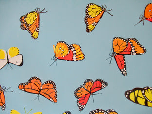 Original art for sale at UGallery.com | Butterflies by Natasha Tayles | $900 | acrylic painting | 24' h x 36' w | photo 4