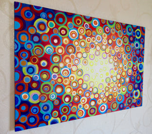 Original art for sale at UGallery.com | Kaleidoscope 2 by Natasha Tayles | $800 | acrylic painting | 24' h x 36' w | photo 2