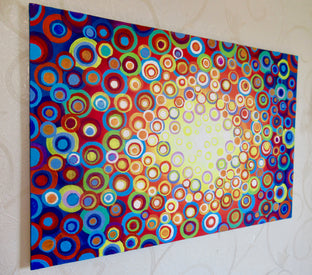 Original art for sale at UGallery.com | Kaleidoscope 2 by Natasha Tayles | $800 | acrylic painting | 24' h x 36' w | photo 2