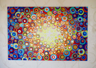 Original art for sale at UGallery.com | Kaleidoscope 2 by Natasha Tayles | $800 | acrylic painting | 24' h x 36' w | photo 3
