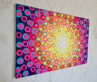 Original art for sale at UGallery.com | Kaleidoscope 3 by Natasha Tayles | $800 | acrylic painting | 24' h x 36' w | photo 3