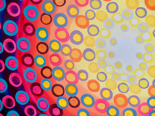 Original art for sale at UGallery.com | Kaleidoscope 3 by Natasha Tayles | $800 | acrylic painting | 24' h x 36' w | photo 4