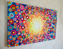 Original art for sale at UGallery.com | Kaleidoscope 5 by Natasha Tayles | $900 | acrylic painting | 24' h x 36' w | thumbnail 2