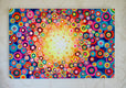 Original art for sale at UGallery.com | Kaleidoscope 5 by Natasha Tayles | $900 | acrylic painting | 24' h x 36' w | thumbnail 3