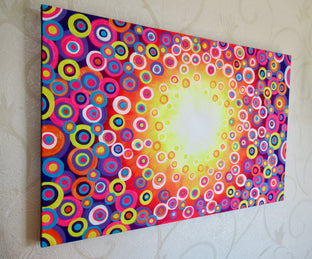 Original art for sale at UGallery.com | Kaleidoscope 4 by Natasha Tayles | $900 | acrylic painting | 24' h x 36' w | photo 2