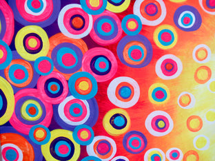 Original art for sale at UGallery.com | Kaleidoscope 4 by Natasha Tayles | $900 | acrylic painting | 24' h x 36' w | photo 4