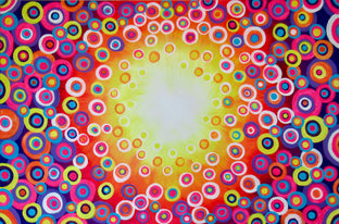Original art for sale at UGallery.com | Kaleidoscope 4 by Natasha Tayles | $900 | acrylic painting | 24' h x 36' w | photo 1
