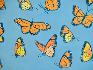 Original art for sale at UGallery.com | Monarch Butterflies 2 by Natasha Tayles | $900 | acrylic painting | 24' h x 36' w | photo 4
