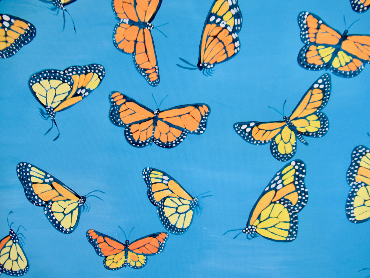 Monarch Butterflies 3 by Natasha Tayles |  Closeup View of Artwork 