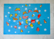 Original art for sale at UGallery.com | Monarch Butterflies and Fluffs by Natasha Tayles | $800 | acrylic painting | 24' h x 36' w | thumbnail 3