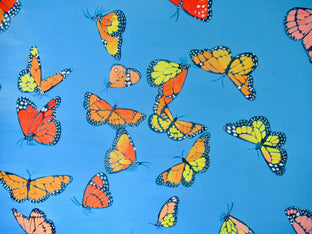 Monarch Butterflies by Natasha Tayles |   Closeup View of Artwork 