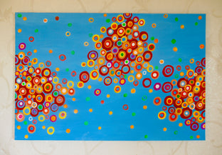 Original art for sale at UGallery.com | Obsession by Natasha Tayles | $800 | acrylic painting | 24' h x 36' w | photo 3