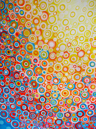 Orange and Blue 10 by Natasha Tayles |   Closeup View of Artwork 