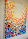 Original art for sale at UGallery.com | Orange and Blue 8 by Natasha Tayles | $1,275 | acrylic painting | 40' h x 30' w | thumbnail 2