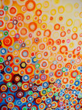 Original art for sale at UGallery.com | Orange and Blue 8 by Natasha Tayles | $1,275 | acrylic painting | 40' h x 30' w | thumbnail 4