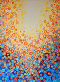 Original art for sale at UGallery.com | Orange and Blue 8 by Natasha Tayles | $1,275 | acrylic painting | 40' h x 30' w | thumbnail 1