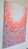 Original art for sale at UGallery.com | Orange and Blue 9 by Natasha Tayles | $800 | acrylic painting | 36' h x 24' w | thumbnail 2