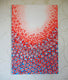 Original art for sale at UGallery.com | Orange and Blue 9 by Natasha Tayles | $800 | acrylic painting | 36' h x 24' w | thumbnail 3