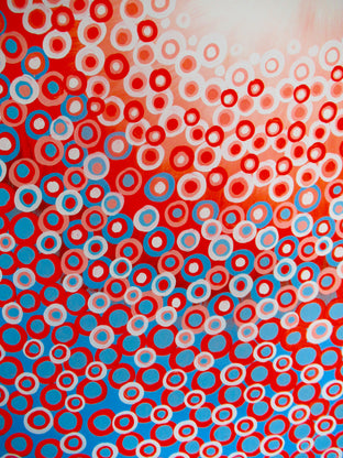 Orange and Blue 9 by Natasha Tayles |   Closeup View of Artwork 