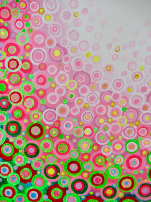 Pink and Green 2 by Natasha Tayles |   Closeup View of Artwork 