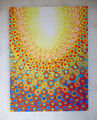 Yellow, Orange and Blue by Natasha Tayles |  Context View of Artwork 