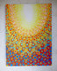 Original art for sale at UGallery.com | Yellow, Orange and Blue by Natasha Tayles | $1,275 | acrylic painting | 40' h x 30' w | thumbnail 3