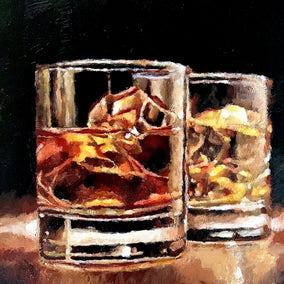 acrylic painting by Nava Lundy titled Clink, Clink