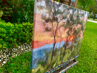 Mountain Meditation by Nava Lundy |  Side View of Artwork 