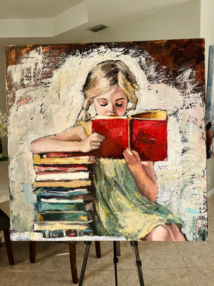The Well-Read Girl by Nava Lundy |  Context View of Artwork 