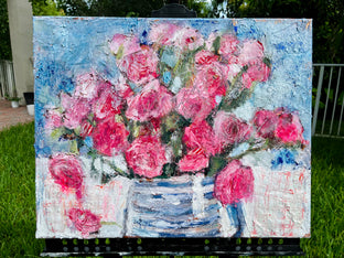 Original art for sale at UGallery.com | Because of You by Nava Lundy | $800 | mixed media artwork | 16' h x 20' w | photo 3