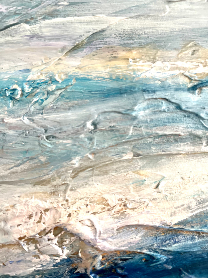 Where the Sea Meets the Sky by Nava Lundy |  Closeup View of Artwork 