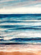 Original art for sale at UGallery.com | Where the Sea Meets the Sky by Nava Lundy | $2,775 | mixed media artwork | 40' h x 30' w | thumbnail 1