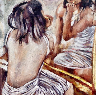 Original art for sale at UGallery.com | Rouge 2 - Commission by Nava Lundy | $3,500 | acrylic painting | 36' h x 36' w | photo 3