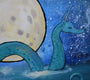 Original art for sale at UGallery.com | The Sea Serpent by Andrea Doss | $500 | acrylic painting | 16' h x 20' w | thumbnail 4