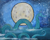 Original art for sale at UGallery.com | The Sea Serpent by Andrea Doss | $500 | acrylic painting | 16' h x 20' w | thumbnail 1