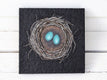 Original art for sale at UGallery.com | Nestmaking: Two Eggs by Jennifer Ross | $475 | mixed media artwork | 10' h x 10' w | thumbnail 3