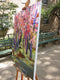Original art for sale at UGallery.com | Musical Cherry Blossoms by Colette Wirz Nauke | $2,250 | acrylic painting | 40' h x 30' w | thumbnail 2