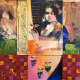 Original art for sale at UGallery.com | New Future/New Eyes by Darlene McElroy | $575 | mixed media artwork | 12' h x 12' w | thumbnail 1