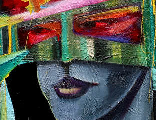 Original art for sale at UGallery.com | New Glasses to See New by Scott Dykema | $5,400 | mixed media artwork | 48' h x 48' w | photo 2