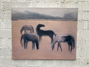 Original art for sale at UGallery.com | 4 Horses by Nick Bontorno | $575 | acrylic painting | 16' h x 20' w | photo 3