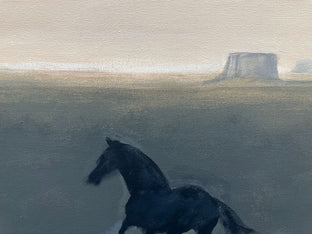 Original art for sale at UGallery.com | Black Horse by Nick Bontorno | $675 | acrylic painting | 16' h x 20' w | photo 4