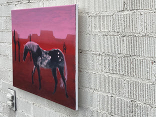 Original art for sale at UGallery.com | Painted Horse by Nick Bontorno | $575 | acrylic painting | 16' h x 20' w | photo 2